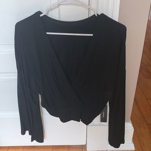 Dressy Crop top with flowy sleeves